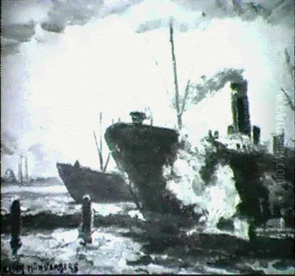 Dampfer Im Hafen - view 1
