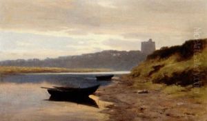 A Quiet River Bed, Norham Castle