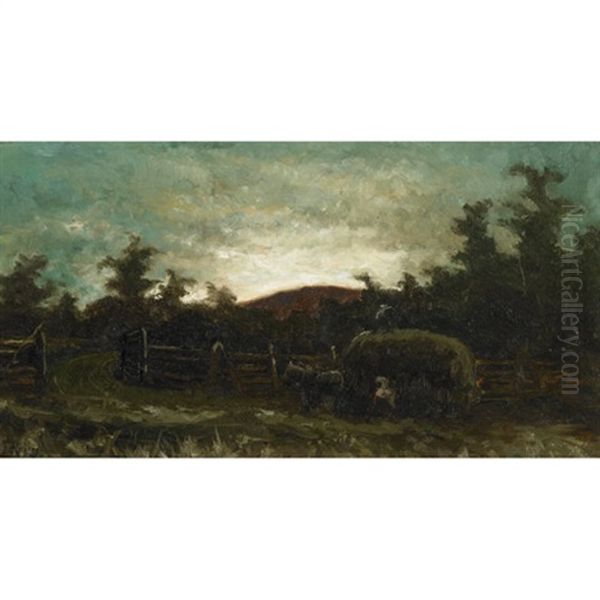 Haying Scene, Dusk - view 1