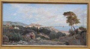 Vue De Cannes by Henri-Arthur Bonnefoy