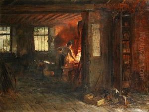 The Blacksmith's Forge by George Ogilvy Reid
