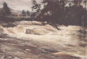 A Spate On The River Dochart A Spate On The River Dochart