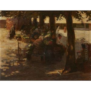 The Vegetable Market by John Robertson Reid