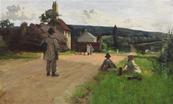 Figures On The Roadside - view 1