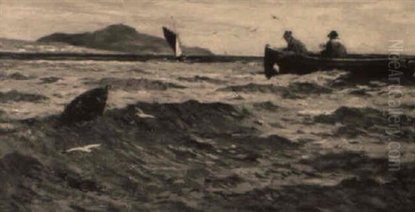 A Fishing Boat Off The Coast - view 1