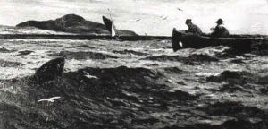 Line Fishing by John Robertson Reid