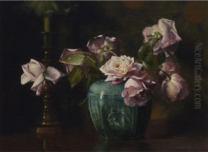 Still Life With Flowers by Mary Augusta Hiester Reid