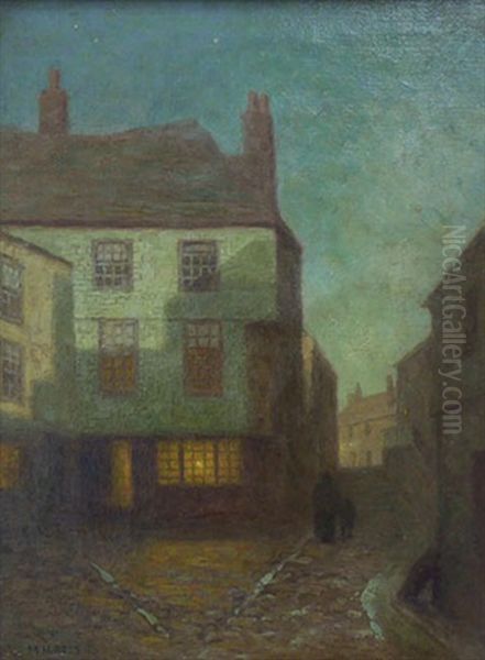 Untitled (evening, Village Street) - view 1