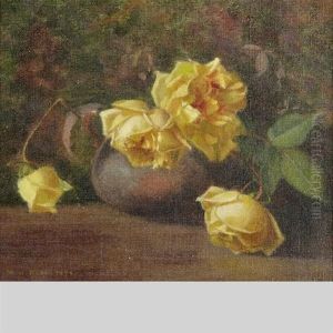 Still Life With White Roses by Mary Augusta Hiester Reid