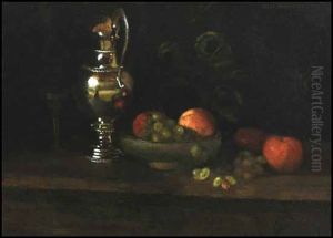 Still Life With Silver Pitcher by Mary Augusta Hiester Reid