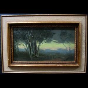 Evening Landscape Study by Mary Augusta Hiester Reid