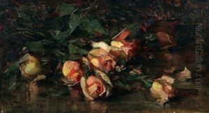 Still Life With Roses by Mary Augusta Hiester Reid
