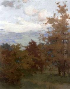 Autumnal Landscape by Mary Augusta Hiester Reid
