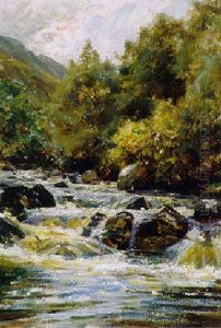 Tallandschaft Mit Wildbach Tallandschaft Mit Wildbach