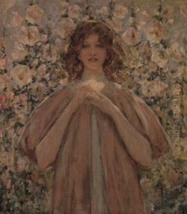 Young Woman In Pink by Robert Reid