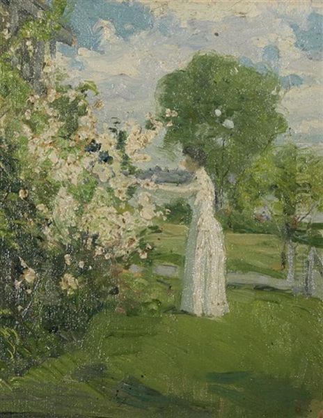 Woman In Garden (+ 2 Others; 3 Works, 1 Graphite On Paper) - view 1