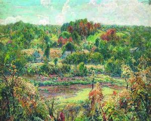 Spring Landscape With House by Charles Reiffel