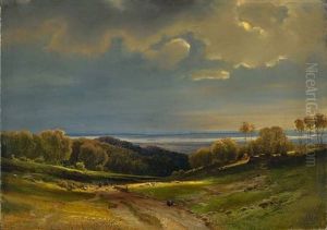 Blick Vom Niederwald Auf Rheinhessen by Karl Theodor Reiffenstein