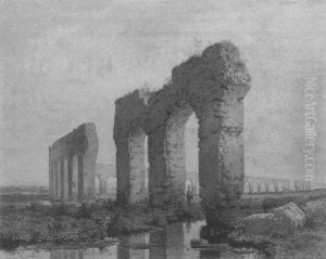 Landschaft Bei Rom Mit Aquaedukt