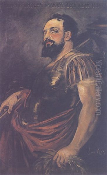 Hans Makarat In The Costume Of A Roman General - view 1