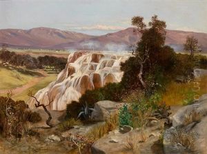Blick Auf Die Sinterterrassen Von Pamukkale (turkei) by Paul Reiffenstein