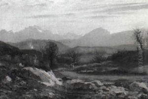 Karge Hugellandschaft by Jean Marie Reignier