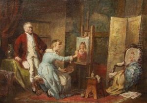 De Kunstenaar Geeft Les by Henricus Engelbertus Reijntjens