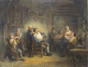 Chez Le Barbier by Henricus Engelbertus Reijntjens