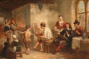 Posing For The Artist by Henricus Engelbertus Reijntjens