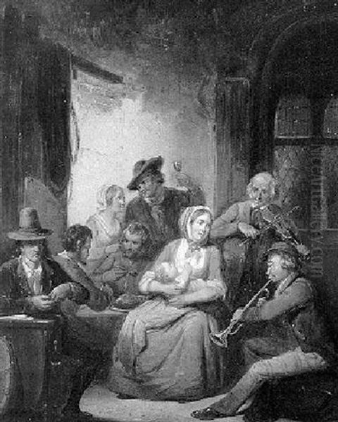 Musicians In A Tavern - view 1