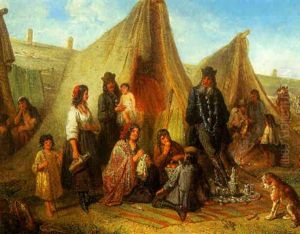 A Gipsy-encampment A Gipsy-encampment