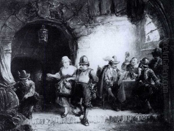 Figures At An Inn - view 1
