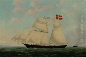 Skibsportraet Af "laurits Af Karrebeksminde", Fort Af Captn. P. O. Mortensen by Heinrich Reimers