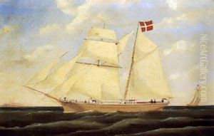 Skibsportraet Af "mercur Af Rudkjobing" by Heinrich Reimers