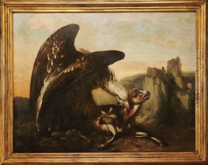 Aguia Atacando Veado by Philipp Reinagle