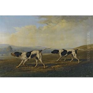 Two English Pointers Scenting Game by Philipp Reinagle