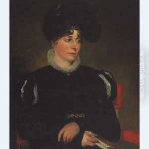 Portrait Of Charles Edward Reinagle (+ Portrait Of Mrs. Ramsay Richard Reinagle; Pair) by Philipp Reinagle