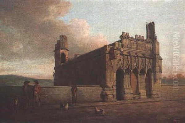 View Of Old Wakefield Bridge And King Edward's Chapel From The West - view 1