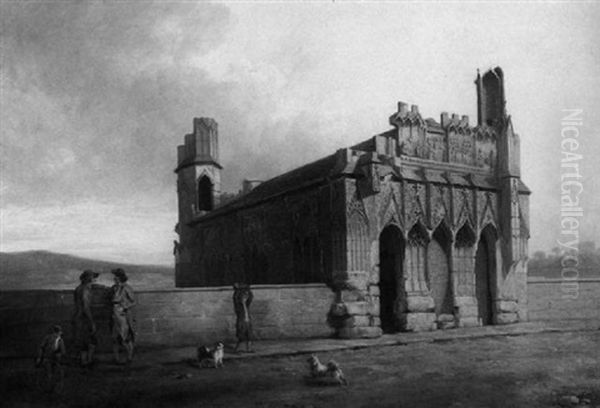 View Of Old Wakefield Bridge And King Edward's Chapel From The West - view 1