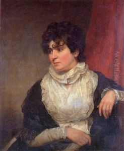 Portrait Of Amelia Anne Souper, Nee Reinagle by Ramsay Richard Reinagle