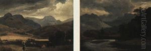 River Landscape With Fishermen by Ramsay Richard Reinagle