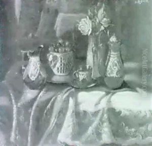 Stilleben Mit Kannen by Joseph Reiner