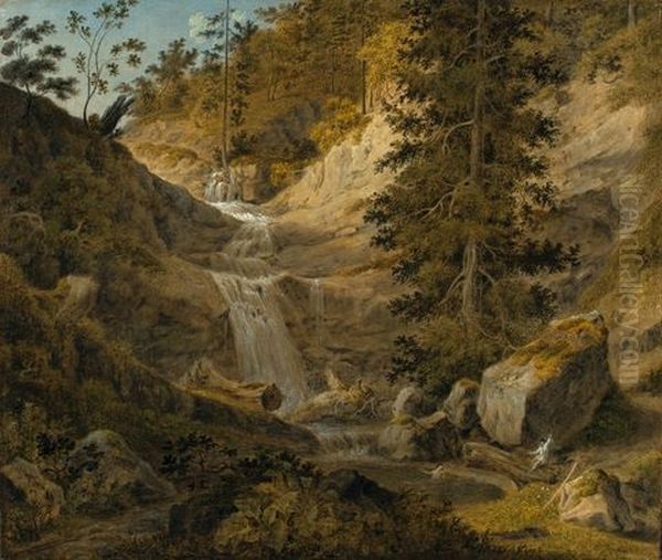 Wasserfall In Der Schweiz - view 1