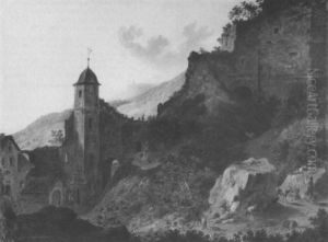 Ansicht Von Schlos Gondorf An Der Mosel
