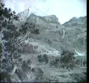 Schweizer Gebirgslandschaft by Friedrich Christian Reinermann