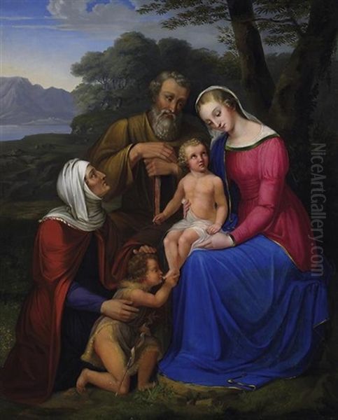 Die Heilige Familie Mit Anna Und Dem Johannesknaben - view 1