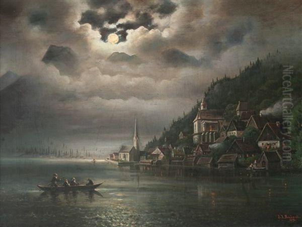 Lake-side Full Moon - view 1