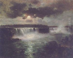 Die Niagara Falle Bei Mondlicht