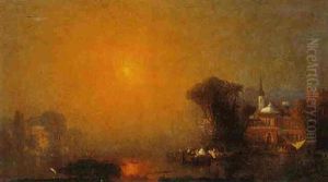 On The Bosphorus by Louis (Ludwig) Reinhardt