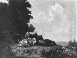 Landschaft Mit Ruhendem Vieh Landschaft Mit Ruhendem Vieh